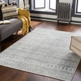 thumbnail image 1 of Alice Medium Gray 5'3" x 7' Global Rectangle Area Rug, 1 of 6