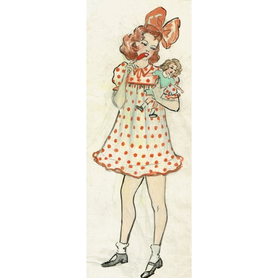 'Alice' - Murray'S Cabaret Club Costume Design Print By ® The Murrayæs Cabaret Club Collection Mary Evans Picture