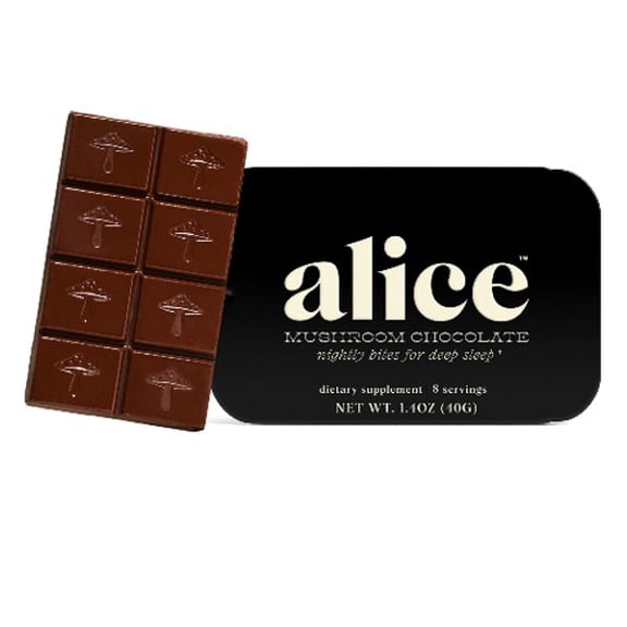 Alice Nightcap Daily Chocolate with Mushrooms for Deep Sleep Support