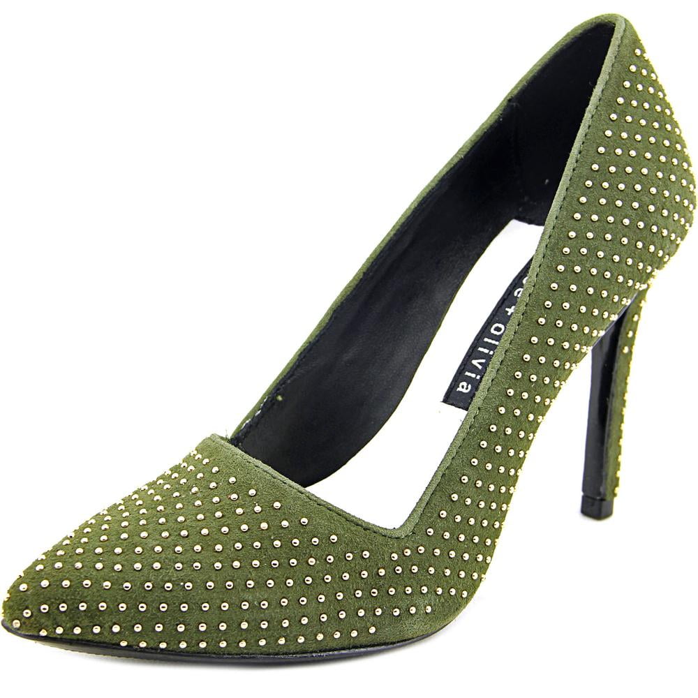 Alice Olivia Dina Pointed Toe Suede Heels Walmart