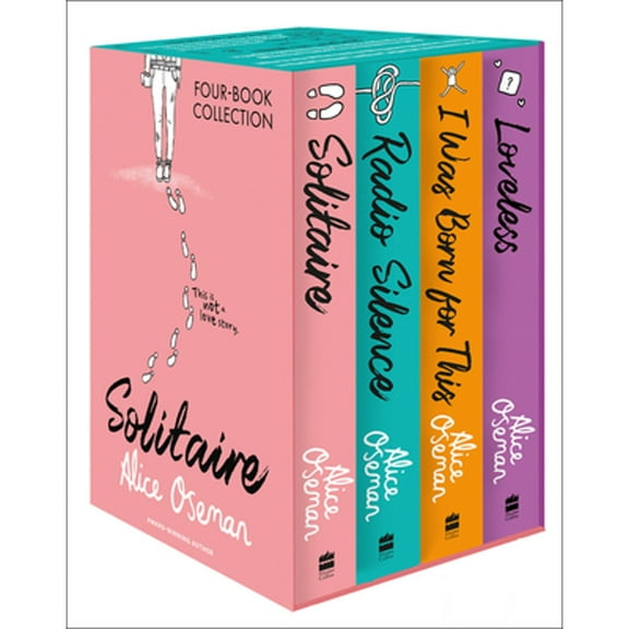 Pre-Owned Alice Oseman Four-Book Collection Box Set (Solitaire, Radio Silence, I Was Born For This, Loveless): TikTok made me buy it! From the YA Prize winning author and Paperback - USED