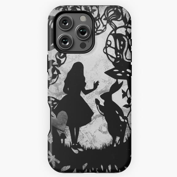 Alice Paper Cutout Mono Phone Case for iPhone 16 15 14 13 12 11 Pro Max M5909439