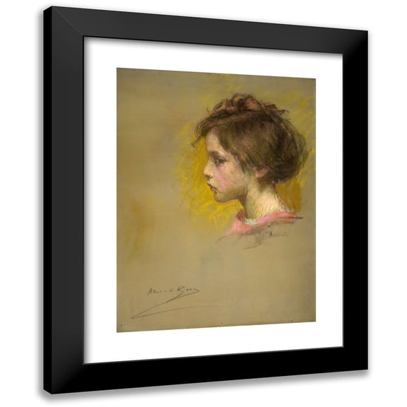 Alice Pike Barney 11x14 Black Modern Framed Museum Art Print Titled - Claudine