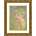 thumbnail image 1 of Alice Pike Barney 11x14 Gold Ornate Wood Frame and Double Matted Museum Art Print Titled - Ray of Sunshine (ca. 1923), 1 of 4