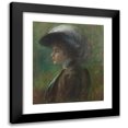 thumbnail image 1 of Alice Pike Barney 12x14 Black Modern Framed Museum Art Print Titled - The Feathered Hat (1908), 1 of 5
