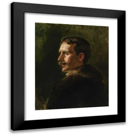 Alice Pike Barney 15x17 Black Modern Framed Museum Art Print Titled - The Fur Coat (ca 1898)
