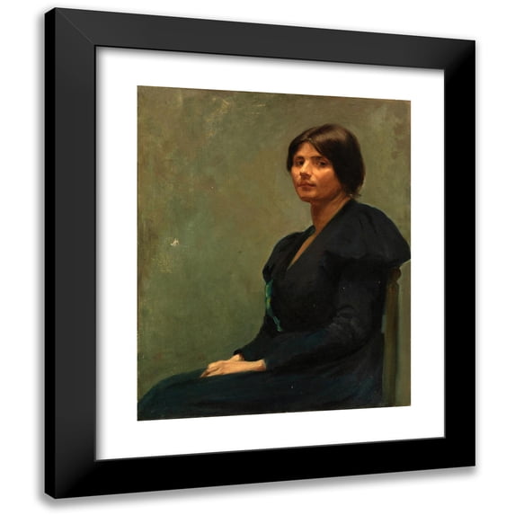 Alice Pike Barney 15x18 Black Modern Framed Museum Art Print Titled - Martha (ca 1890)