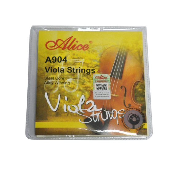Alice Plated Steel Viola String 4/4 Full Strings Set Steel Core with Al-Mg Winding For 16" Viola
