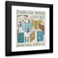 thumbnail image 1 of Alice Provensen 15x18 Black Modern Framed Museum Art Print Titled - Explore with Books. Book Week, Nov. 17-23 (1957), 1 of 5