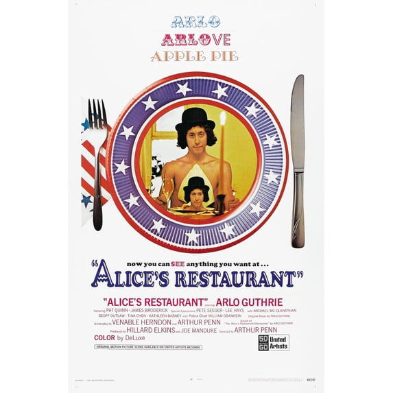 Alice'S Restaurant Us Poster Arlo Guthrie 1969 Movie Poster Masterprint (11 x 17)