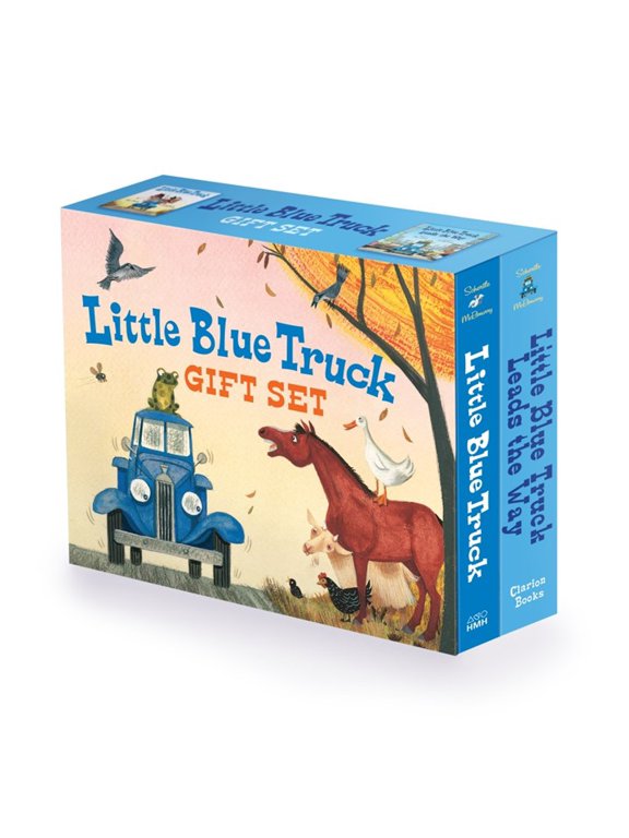 Little Blue Truck 2-Book Gift Set: Little Blue Truck Board Book, Little Blue Truck Leads the Way Board Book (Paperback)
