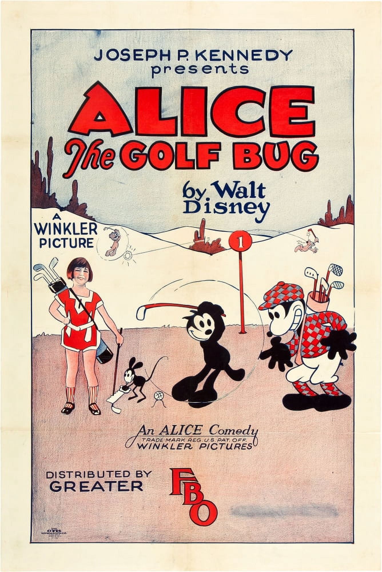 Alice The Golf Bug Canvas Art -  (11 x 17)