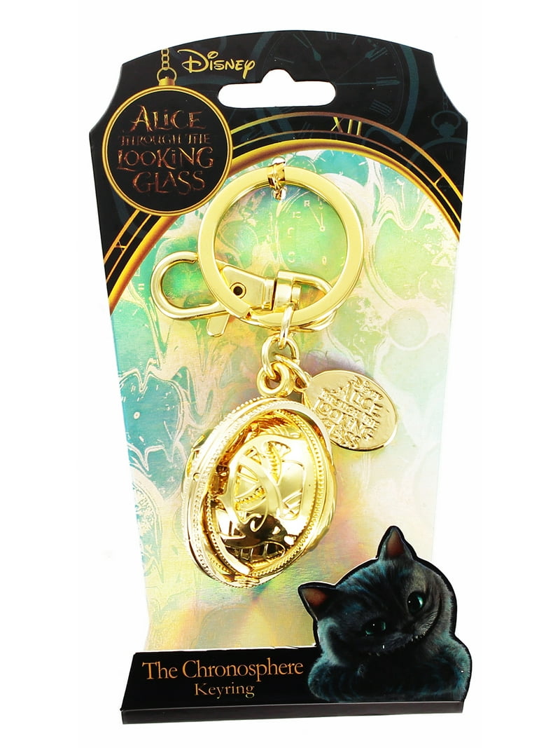 NAVIVERSE☆Cat Mirror keyring Alice Through the Looking Glass Pewter Key Ring