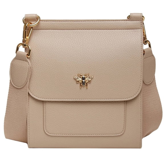 Alice Wheeler London Bloomsbury Crossbody Bag - Stone Beige
