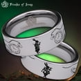 thumbnail image 1 of Alice White Rabbit Tungsten Carbide Ring, 1 of 6
