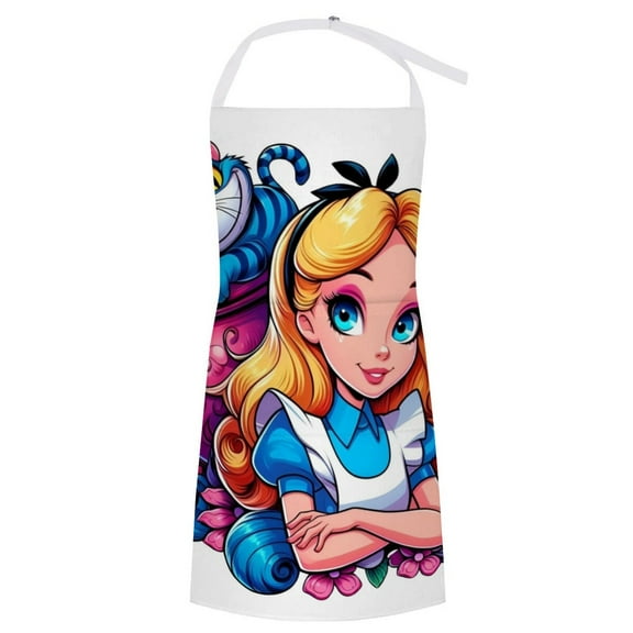 Alice In The Wonderland Bakery Pattern Apron Fashionable And Durable The Focus Of Gatherings The New Favorite In The Kitchen Showcasing Personal Taste