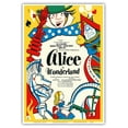 thumbnail image 1 of Alice in Wonderland - Broadway Production starring Eva Le Gallienne Margaret Webster - Vintage Theater Poster by David Klein c.1947 - Master Art Print (Unframed) 13in x 19in, 1 of 4