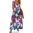 thumbnail image 1 of Alice Wonderland Cards Sleeveless Dress Women's Evening Dress Womans Clothing, 1 of 9