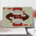 thumbnail image 1 of Alice in Wonderland Cutting Board, Queen Cards Playing Alice Character in Fictional Print, Decorative Tempered Glass Cutting and Serving Board, Large Size, Red Brown Ecru, by Ambesonne, 1 of 5