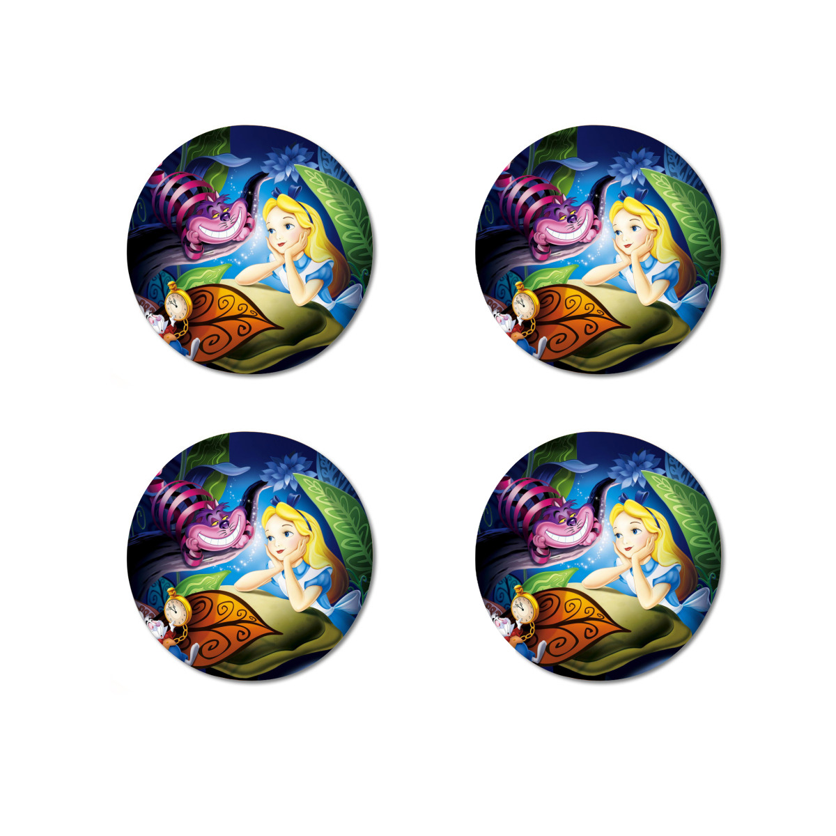 Alice in Wonderland Fridge 4pcs Ball Fridge Cute Matte