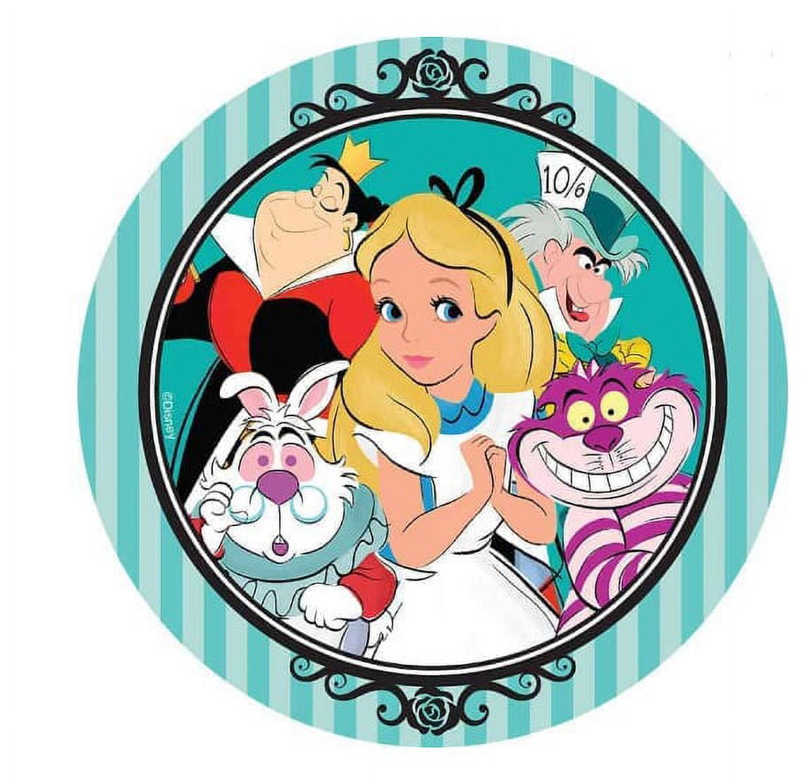 Alice In Wonderland Teacup Plate Keyhole Background Edible Cake