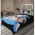 thumbnail image 1 of Ambesonne Cartoon Fitted & Top Sheet Set with Sham, Wonderland Tale, Multicolor, 1 of 4