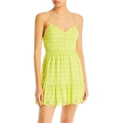 Alice and Olivia Womens Button Front Short Sundress