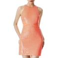 thumbnail image 1 of Alice and Olivia Womens Cara Sequin Mini Cocktail and Party Dress, 1 of 3