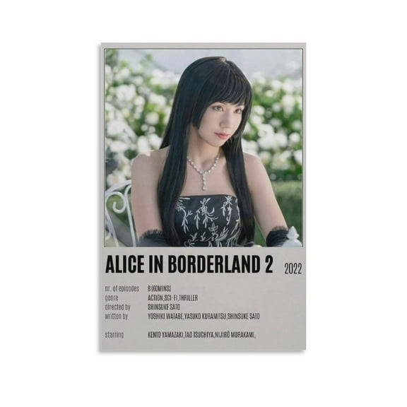 Alice in Borderland TV Series Posters(1) Posters Art Print Wall Photo Paint Poster Hanging Picture Family Bedroom Decor Gift 24x36inch(60x90cm)