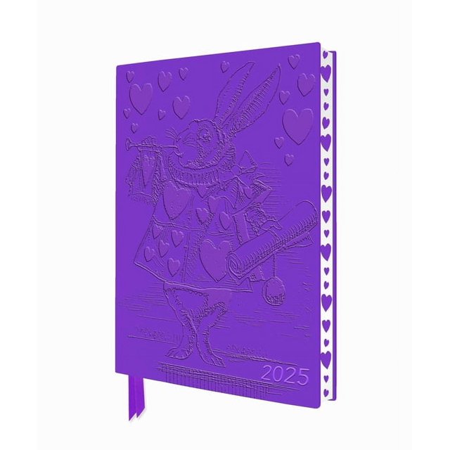 Alice in Wonderland 2025 Artisan Art Vegan Leather Diary Planner Page