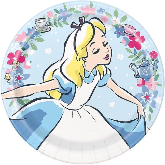 Alice in Wonderland 9" Lunch Plates (8)