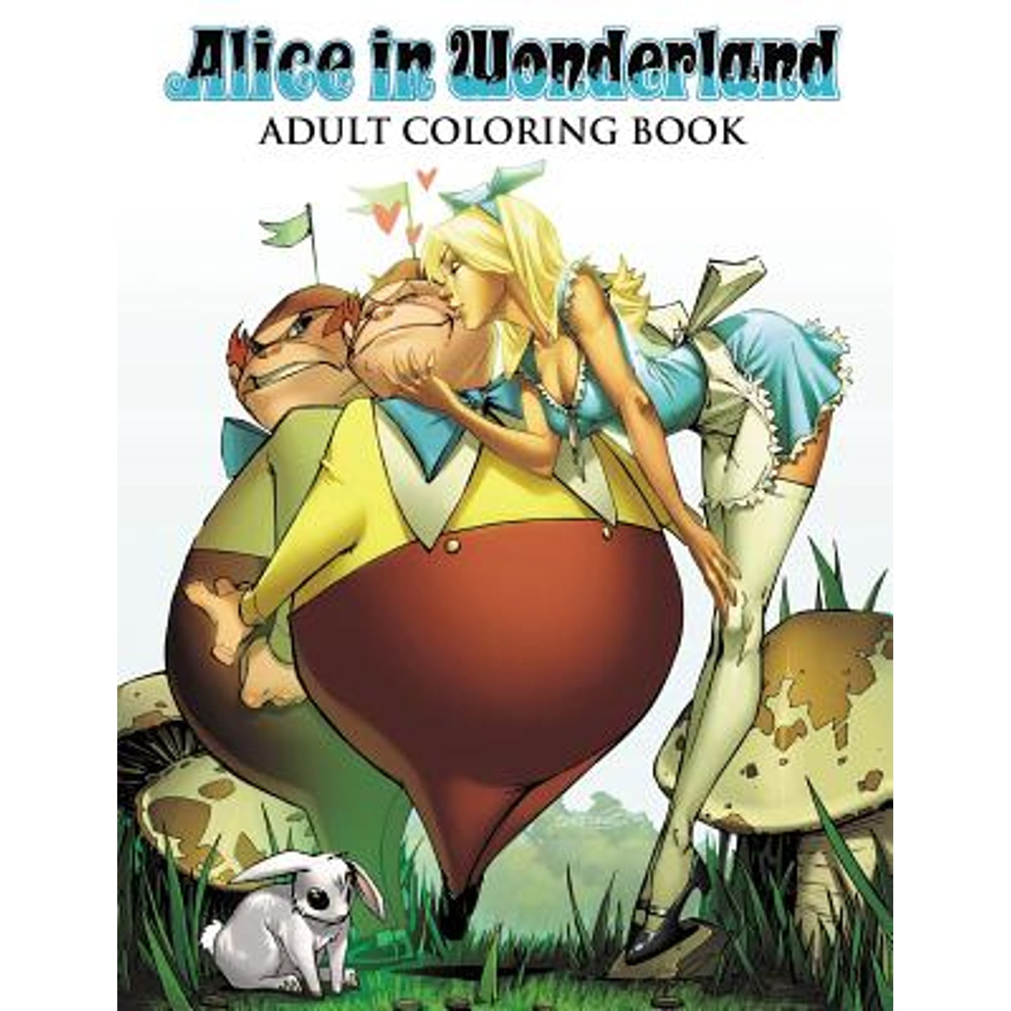 Pre-Owned Alice in Wonderland Adult Coloring Book (Paperback) by Joe Brusha, Ralph Tedesco, J. Scott Campbell