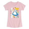 thumbnail image 1 of Alice in Wonderland - Alice Botanical - Youth Girls Fitted Short Sleeve T-Shirt, 1 of 4