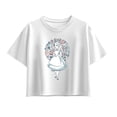 thumbnail image 1 of Alice in Wonderland - Alice Circle Icons - Youth Girls Boxy T-Shirt, 1 of 4