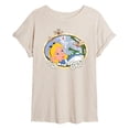 thumbnail image 1 of Alice in Wonderland - Alice Daisies - Juniors Oversized Graphic T-Shirt, 1 of 5