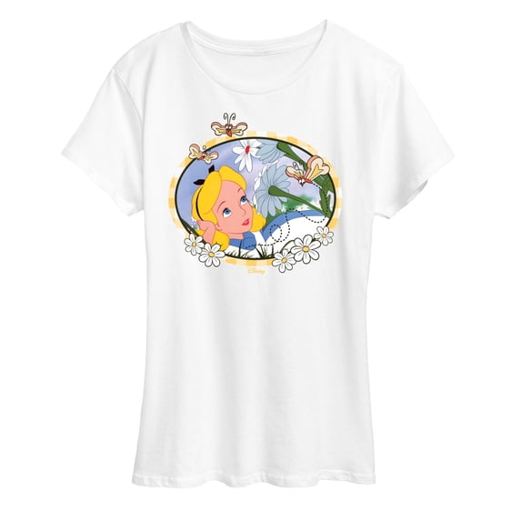 Alice in Wonderland - Alice Daisies - Women's Short Sleeve Graphic T-Shirt