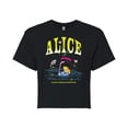 thumbnail image 1 of Alice in Wonderland - Alice In Bottle - Juniors Cropped Cotton Blend T-Shirt, 1 of 5