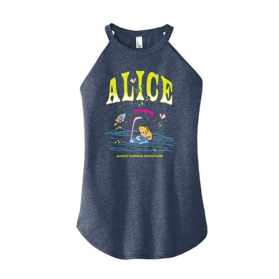 Alice in Wonderland - Alice In Bottle - Juniors High Neck Tank Top