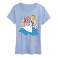 thumbnail image 1 of Alice in Wonderland - Alice and Dinah - Women's Short Sleeve Graphic T-Shirt, 1 of 3