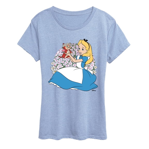 Alice in Wonderland - Alice and Dinah - Women's Short Sleeve Graphic T-Shirt