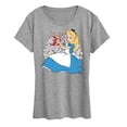 thumbnail image 1 of Alice in Wonderland - Alice and Dinah - Women's Short Sleeve Graphic T-Shirt, 1 of 5