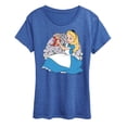 thumbnail image 1 of Alice in Wonderland - Alice and Dinah - Women's Short Sleeve Graphic T-Shirt, 1 of 5
