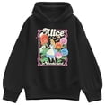 thumbnail image 1 of Alice in Wonderland - Alice and Flowers Women's Oversized Fleece Hoodie Sweatshirt, 1 of 3