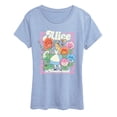 thumbnail image 1 of Alice in Wonderland - Alice and Flowers - Women's Short Sleeve Graphic T-Shirt, 1 of 3