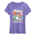 thumbnail image 1 of Alice in Wonderland - Alice and Flowers - Women's Short Sleeve Graphic T-Shirt, 1 of 3
