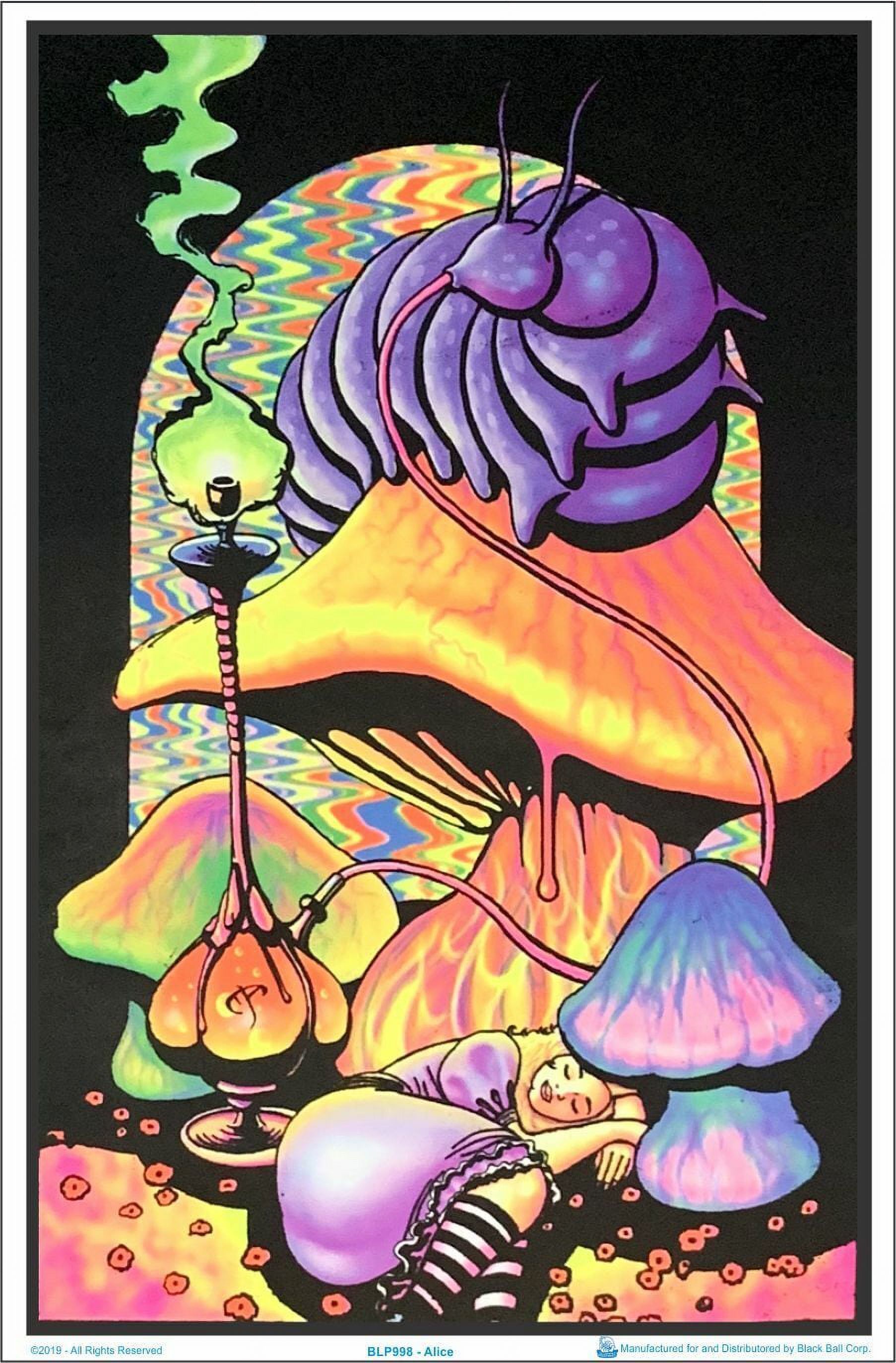 Alice in Wonderland Blacklight Poster
