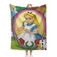 Alice in Wonderland Blanket Bed Throw Soft Lightweight Plush Comfort