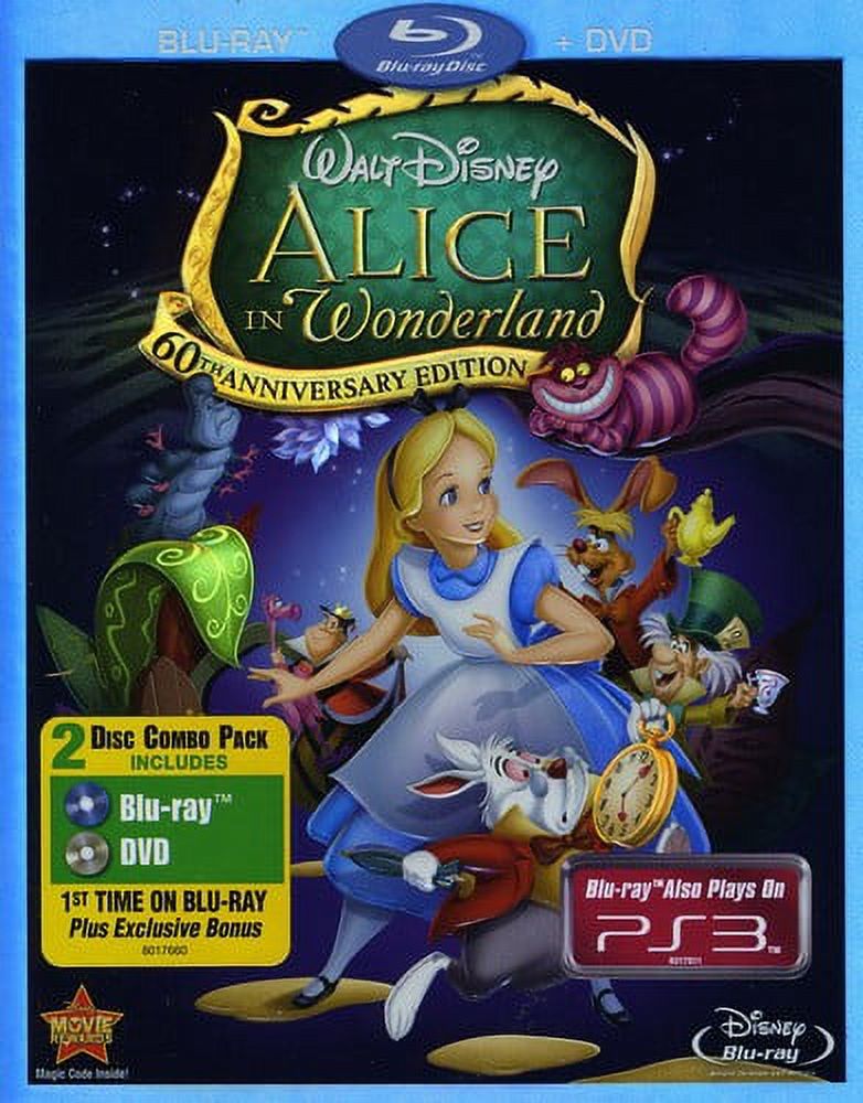 Alice in Wonderland (Blu-ray) 60th Anniversary Edition - image 1 of 5