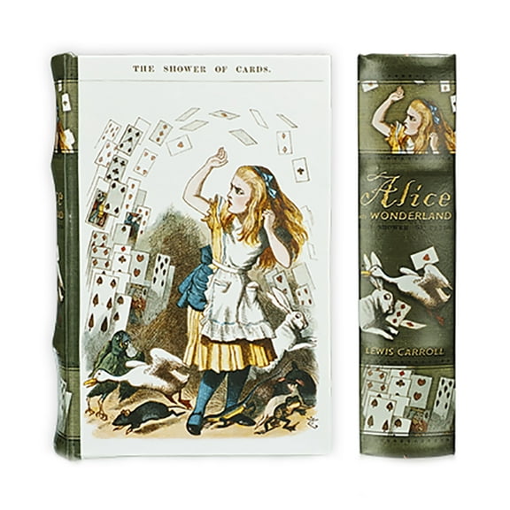 Alice in Wonderland Book Box Handcrafted Kids Keepsake Nesting Secret Storage Book Box