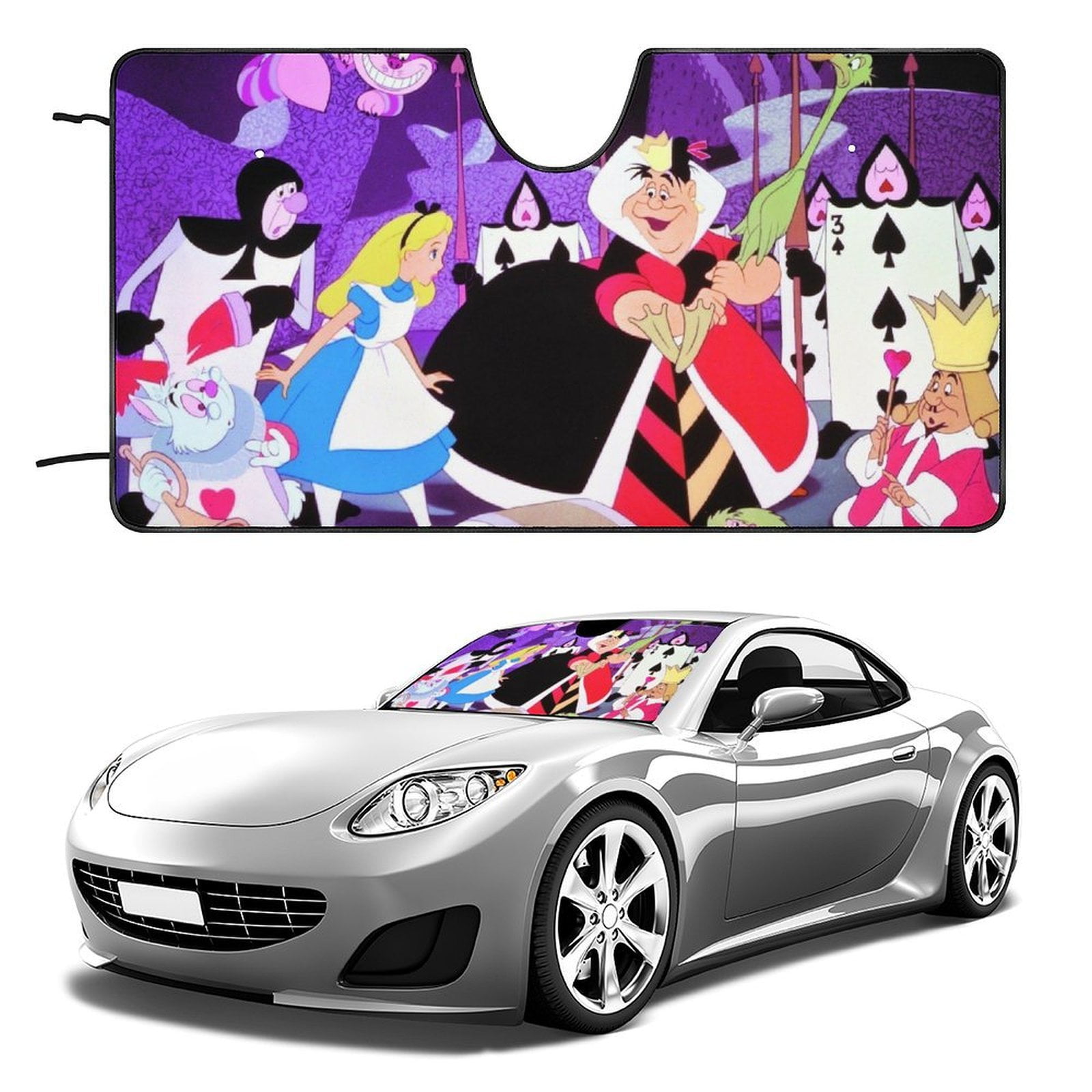 Alice in Wonderland Car Windshield Sun Shade, Foldable Sunshade for Car ...
